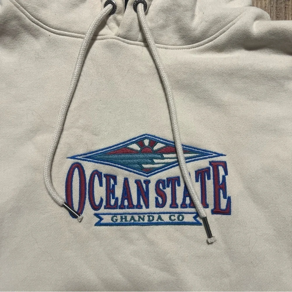 Ghanda Co. Adult Ocean State Cream Rocky Hoodie Unisex Size Small